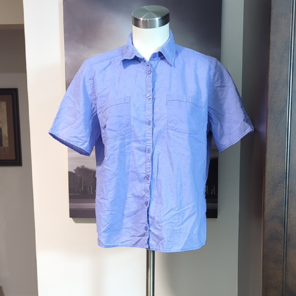 Classic Light Blue Casual Button Down Shirt